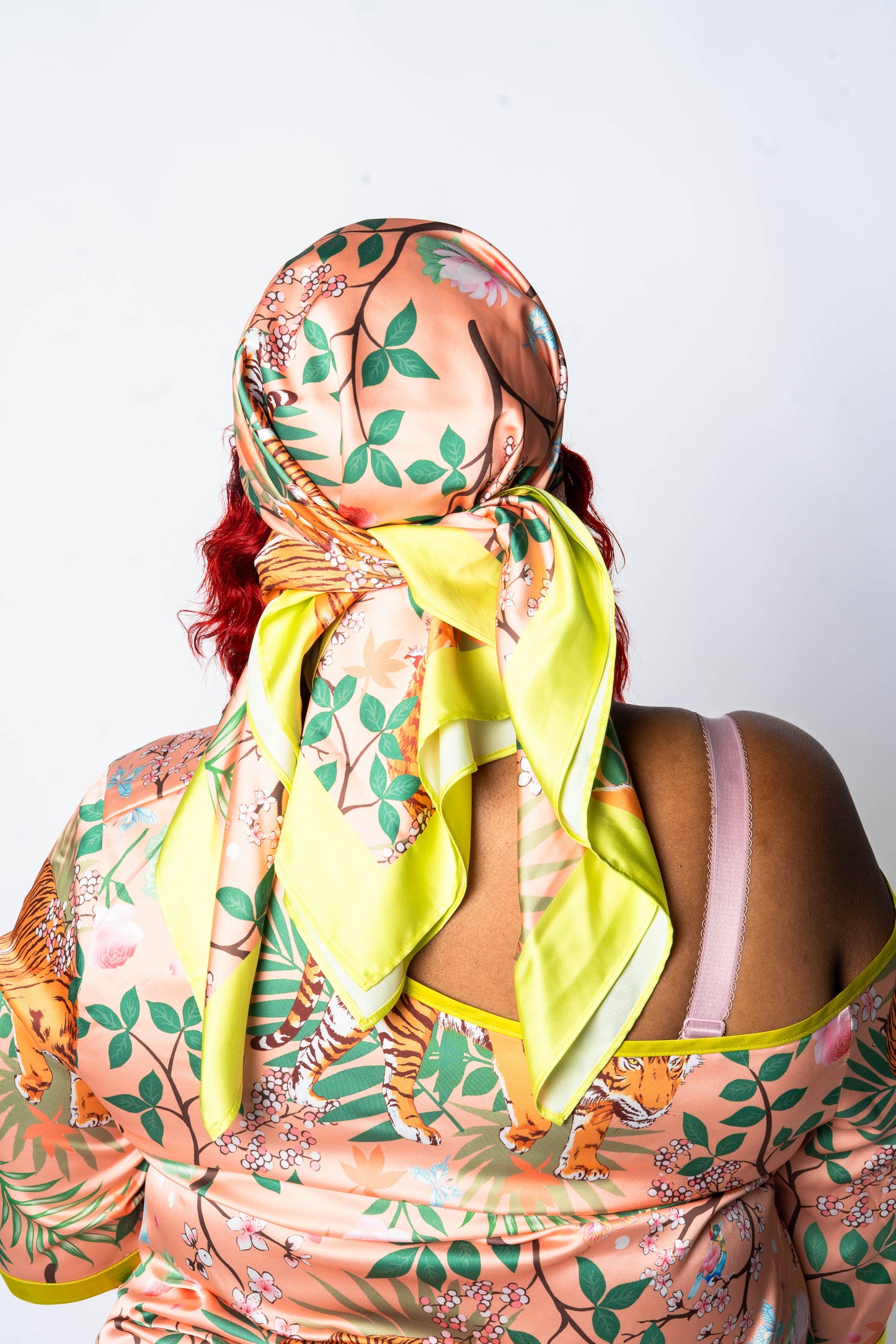 Satin Head Scarf (Roaring Floral)