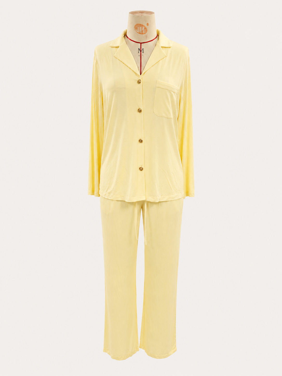 'Sade' Soft Comfy Wellness PJ Set (Pastel Yellow)