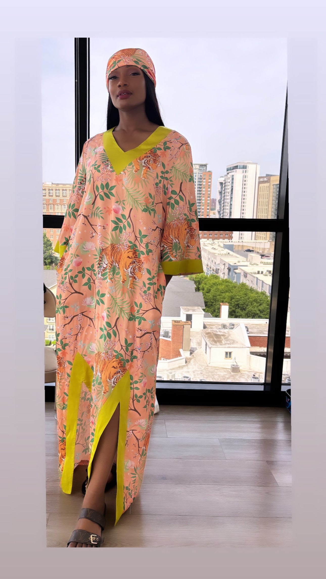 Roaring Floral Caftan
