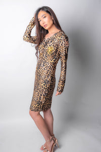 Safari Lux Sleep Dress (Leopard Print)